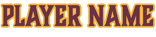 Custom Embroidery - Player's Name